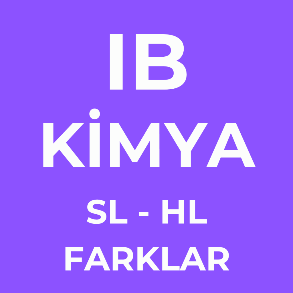 IB Kimya SL - HL Farklar