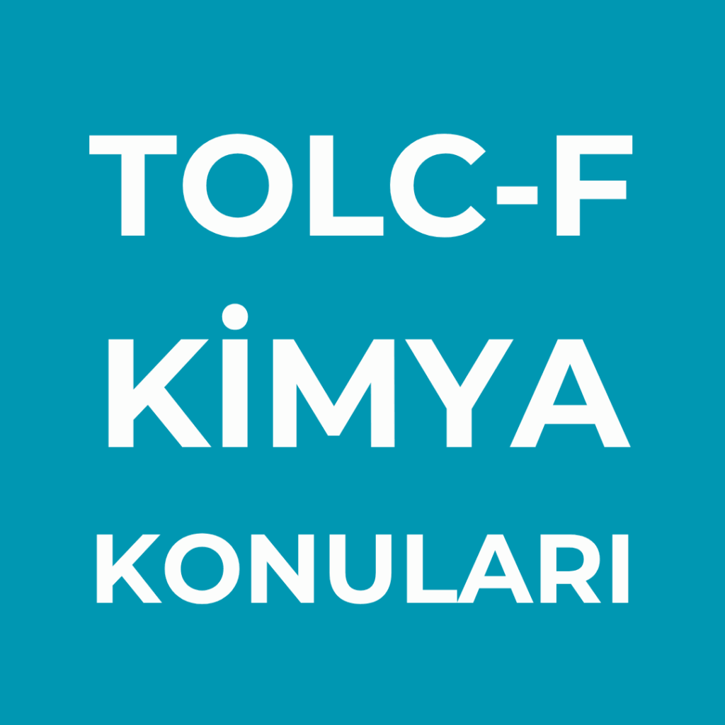 TOLC-F Kimya Konuları