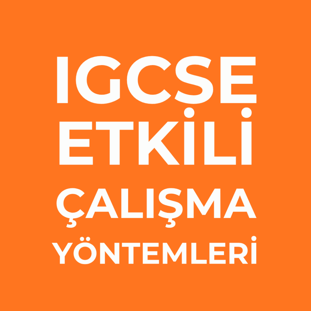 IGCSE Etkili Çalışma Yöntemleri